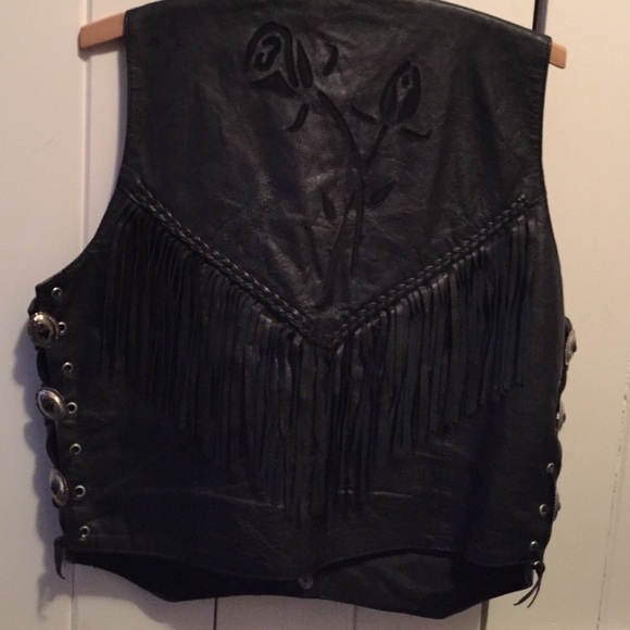 Leather vest