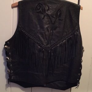 Leather vest