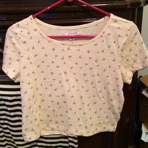 Crop top that has matching skirt