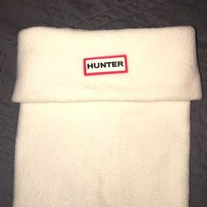 NWOT Hunter Boot Socks - White, Fleece, Tall