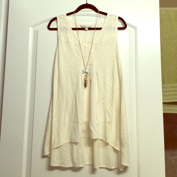Lauren Conrad Kohls Cream tunic