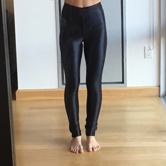 American apparel black high waisted pants