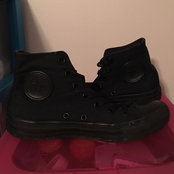 All Black Converse