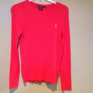 Pink Polo Ralph Lauren shirt with Yellow horse