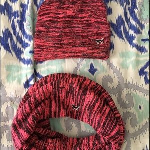 Victoria's Secret Pink Scarf and Beanie 😊