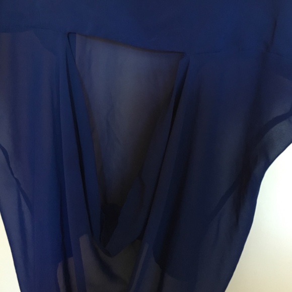 Blue sheer top - Picture 4 of 4
