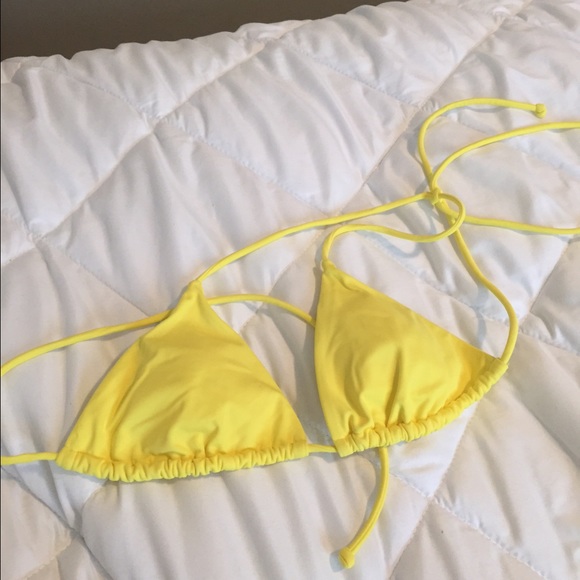 Yellow VS bikini top