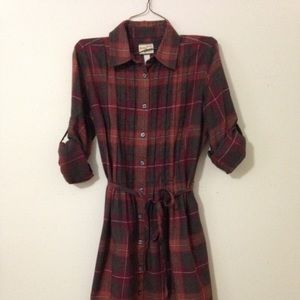 Comfy flannel dress