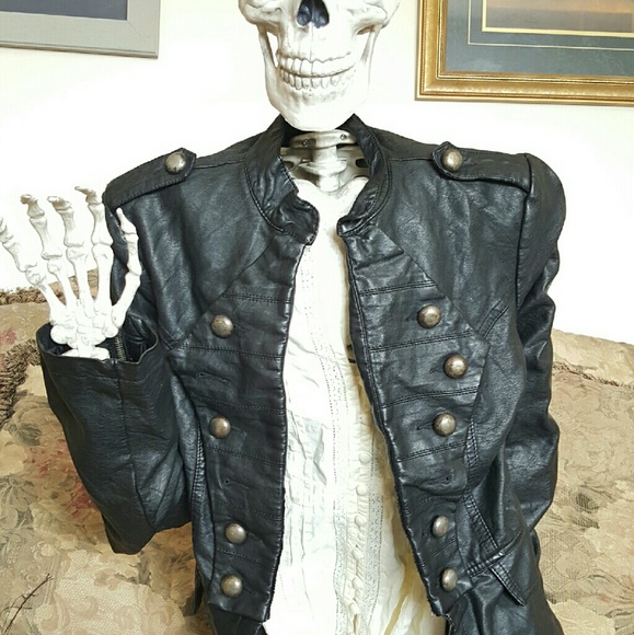 Military Style Leather Jacket