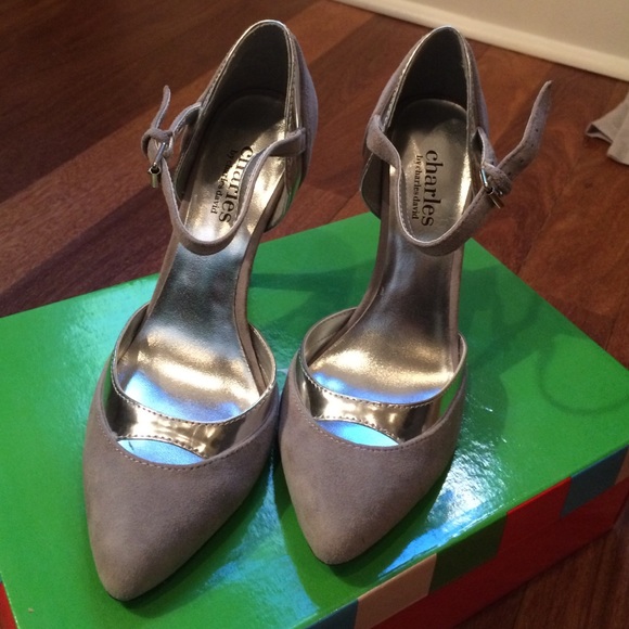 Charles by Charles David  Grey Suede Mary Jane SZ6 - Picture 2 of 4