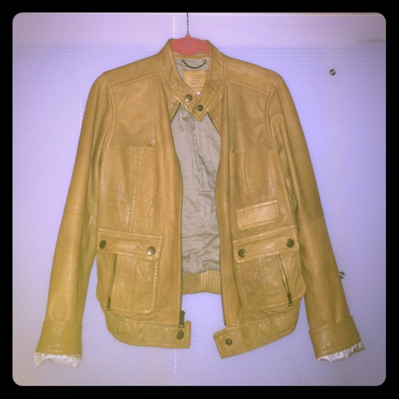 Leather bomber jacket!