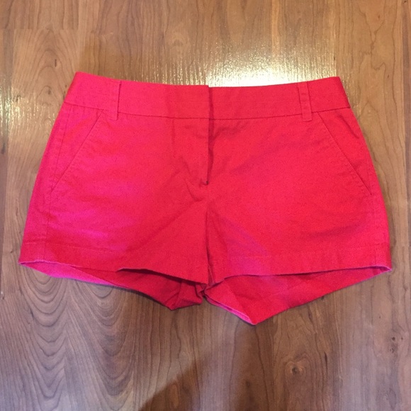 great condition J Crew red chino shorts - Picture 1 of 2