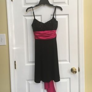 Black & Pink Cocktail Dress