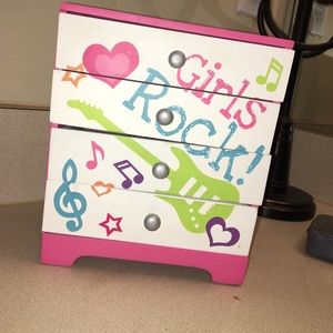 " girls rock" jewelry case