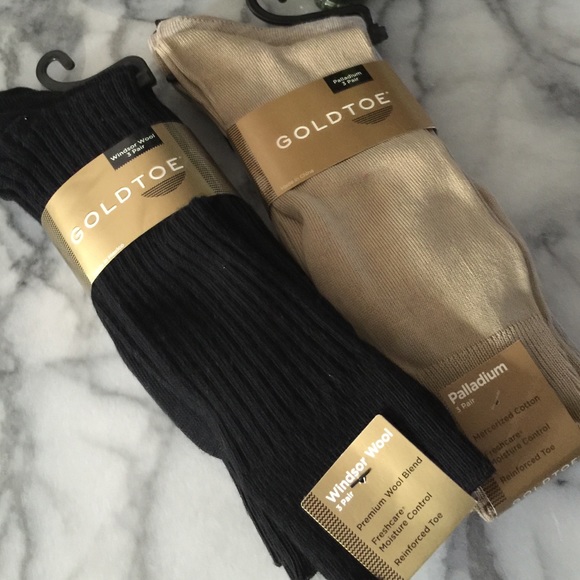 6 Brand New Pair of Men's Goldtoe Dress Socks