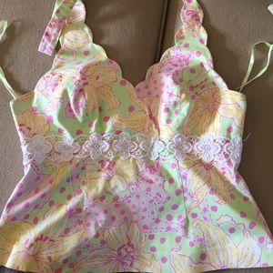 Lilly Pulitzer white label halter top