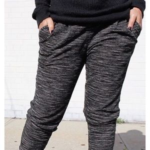 H&M GRAY KNIT SWEAT PANTS