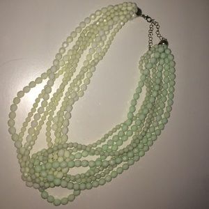 Anthropologie two tone beaded necklace