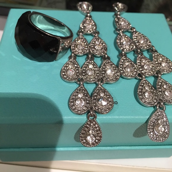 Express earrings and ring