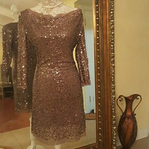 Max studio silver dress