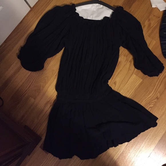 Off the shoulder drop waist dress