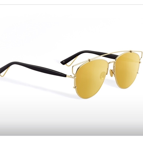DIOR TECHNOLOGIC GOLD SUNGLASSES
