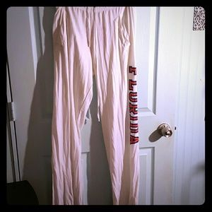 Vs pink Florida gators Boyfriend cut sweat pants.