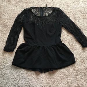 GUESS Lace Peplum