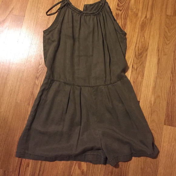 Army Green Zara Romper