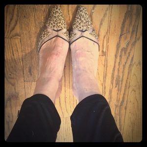 Manolo Blahnik cheetah slides