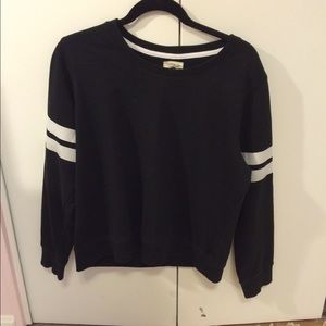 Black Varsity Crewneck