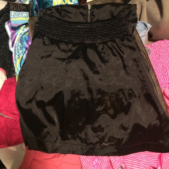 Bustier XS Bebe black shiny satin look, stretch - Picture 4 of 4