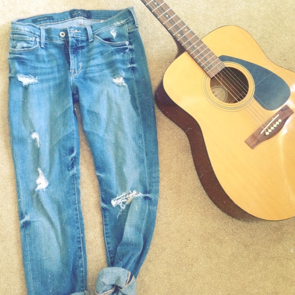 Lucky Brand Brooke Crop ripped jeans