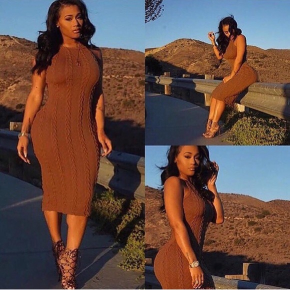 Cute knit sweater dress