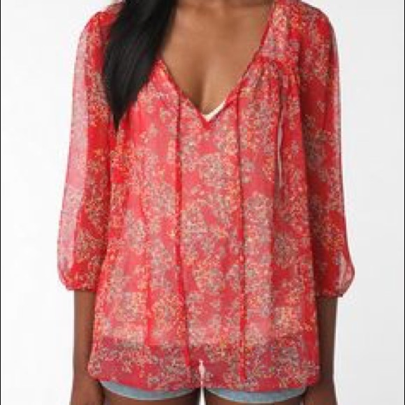 Urban Outfitters Pins & Needles Chiffon Blouse