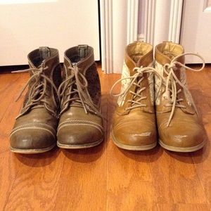 Xoxo cute lace and leather boots