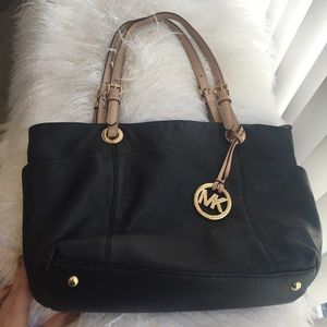 Michael Kors Black Leather Handbag - AUTHENTIC
