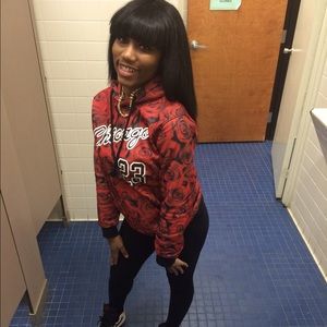 Red sz L Chicago Bulls 23 hoodie unisex