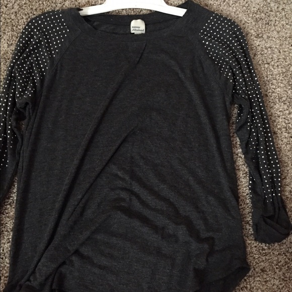 Cute polka dot long sleeve silky shirt