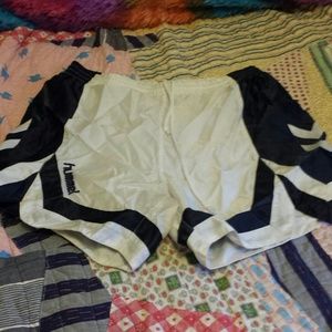 Nylon drawstring shorts