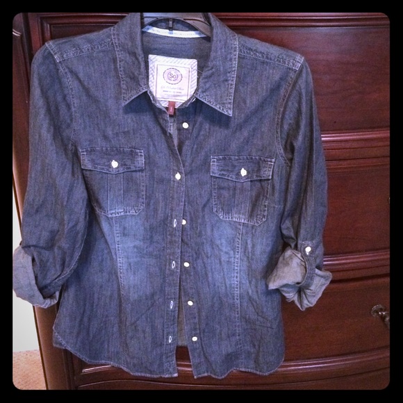 Button up denim shirt
