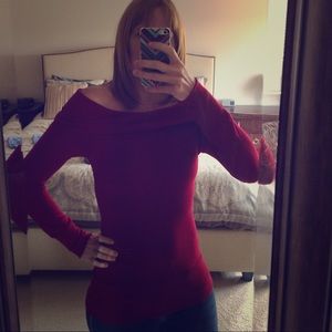 Off the shoulder sweater