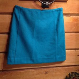 The Limited Aqua wool skirt