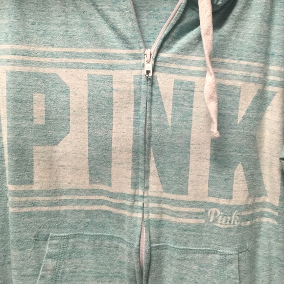 PINK Teal Zip Up