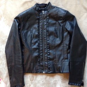 Faux leather jacket