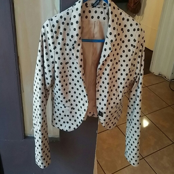 Polka Dot Blazer