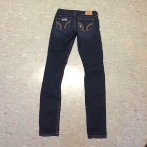 Hollister straight legged ripped jeans