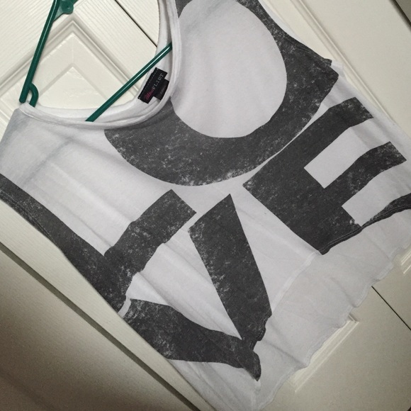 White/grey tank top