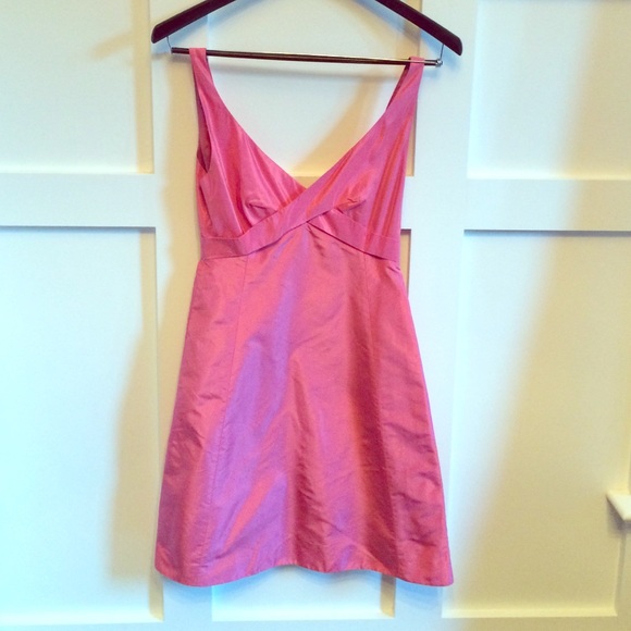 J.Crew Pink V Cut Cocktail Dress - Gorgeous! 2P