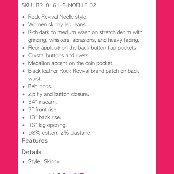 ❣Rock Revival Skinnies❣ - Picture 4 of 4